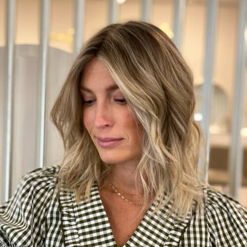 Lived-in blonde with a shadow root — hair by Alchemy Loft
